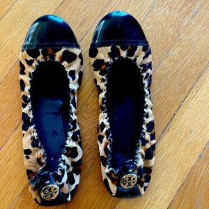 Tory Burch leopard flats